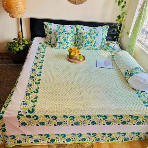 Other - Paisley Green and Blue Bedding Set